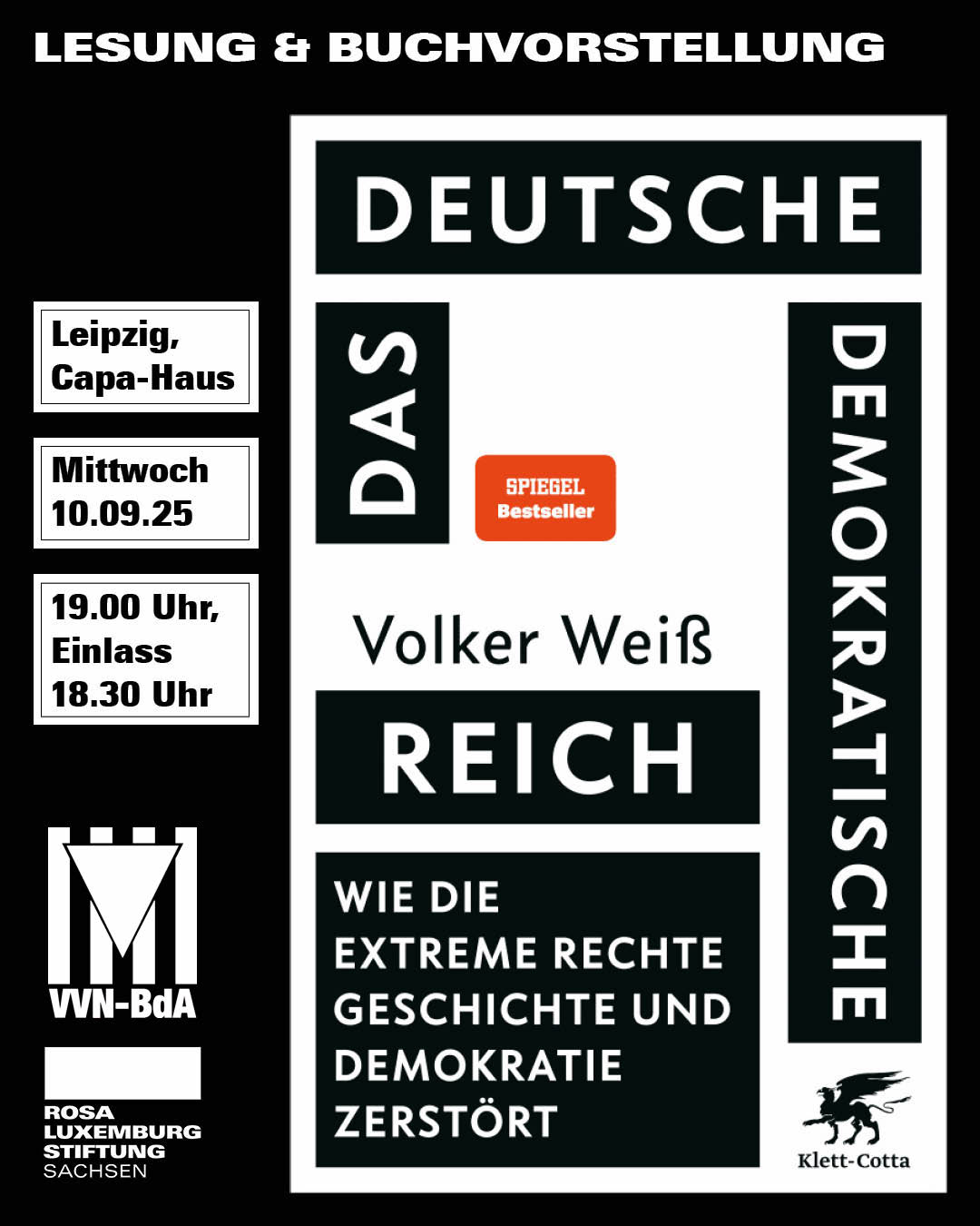 Cover vom Buch "DAs Deutsche Demokratisch Reich" von Volker Weiß