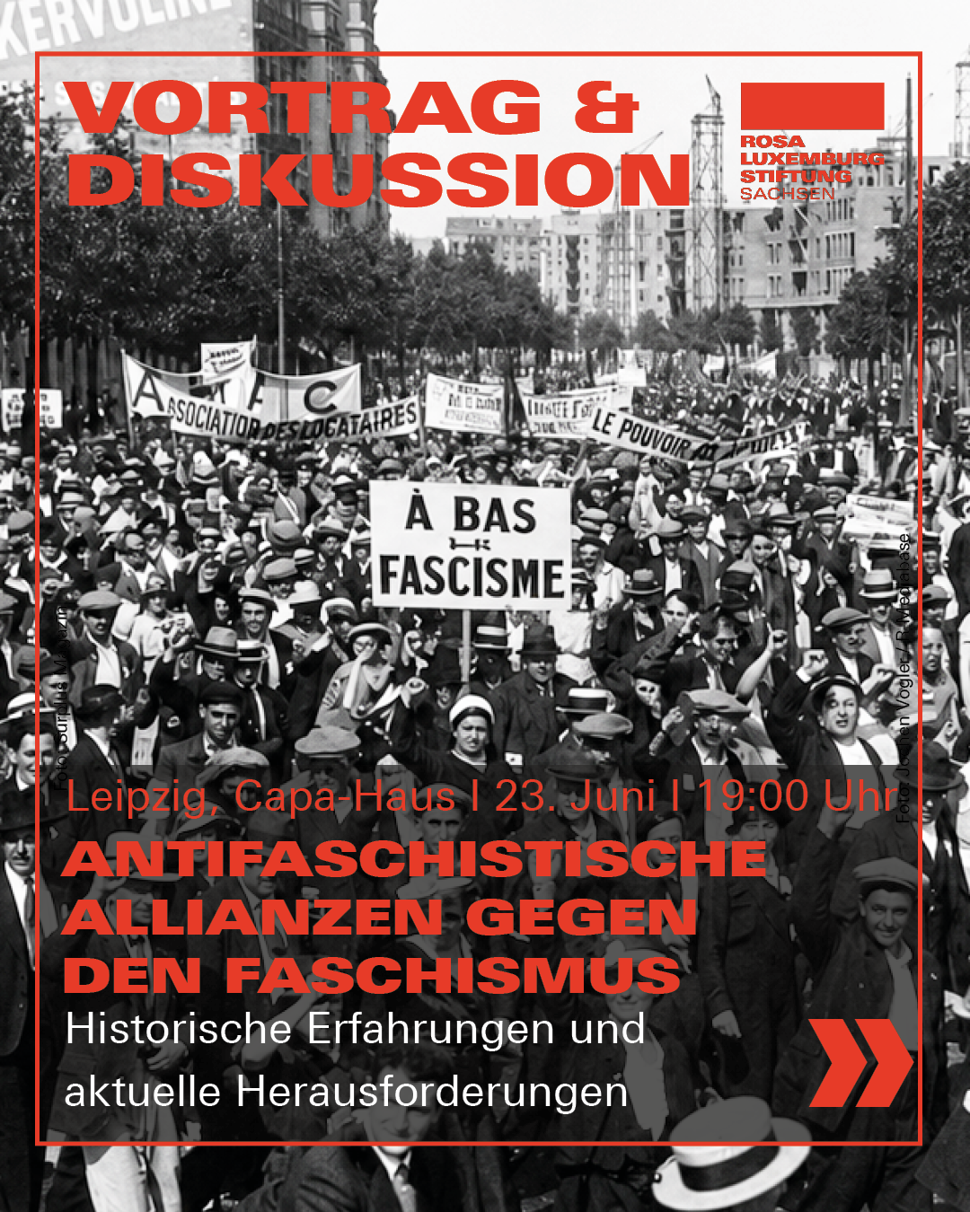 Bild einer Demonstration der Volksfront